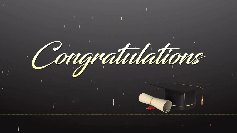 Congratulations animation